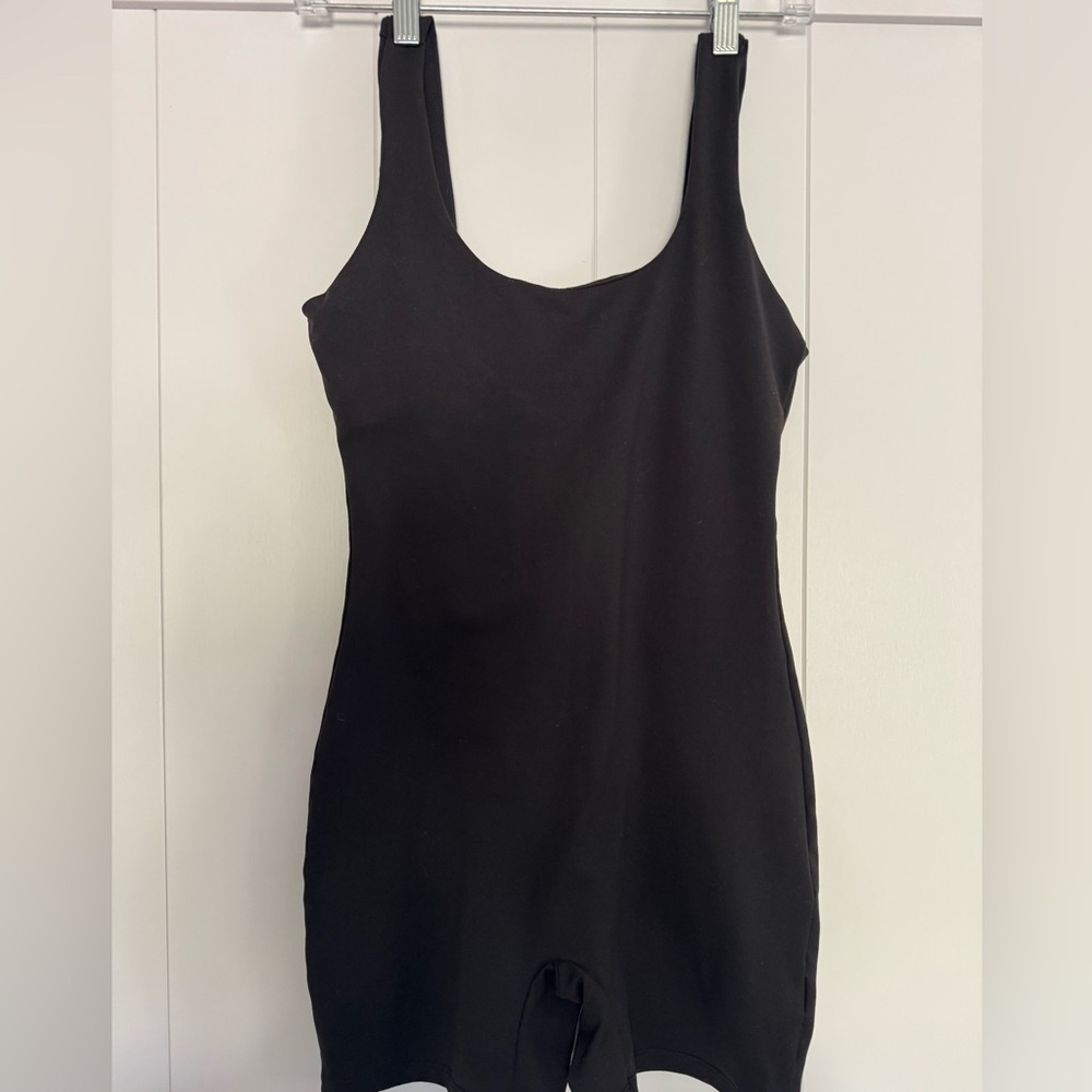 Automat Ladies One Piece Short Black Sleeveless Yoga Romper SZ S